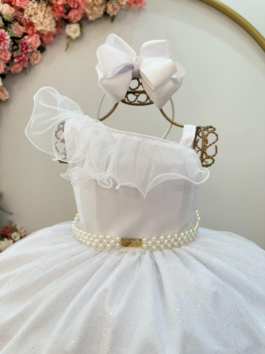 Vestido Infantil Longo Branco Formatura Daminha 1 ao 16