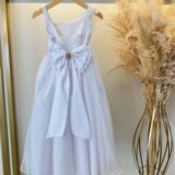 Vestido Infantil Longo Branco Formatura Daminha 1 ao 16