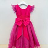 Vestido Infantil Pink Jardim das Borboletas Festa