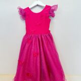 Vestido Infantil Pink Jardim das Borboletas Festa