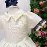 Vestido Infantil Blogueirinha Jhenni Off com Colete Jeans