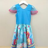 Fantasia Infantil Vestido Unicórnio Colorido com Glitter