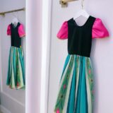 Fantasia Infantil Vestido Anna em Cetim e Helanca