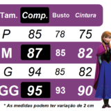 Fantasia Infantil Vestido Anna em Cetim e Helanca