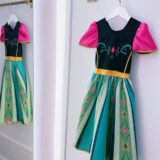 Fantasia Infantil Vestido Anna em Cetim e Helanca