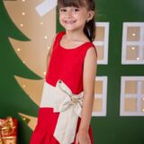 Vestido Infantil Blogueirinha Natal Rafa Vermelho