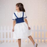 Vestido Infantil Blogueirinha Jhenni Off com Colete Jeans