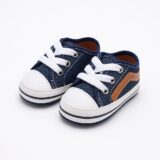 Tênis de Bebê Starzinho Listra com Velcro Bebezinho da Mamãe