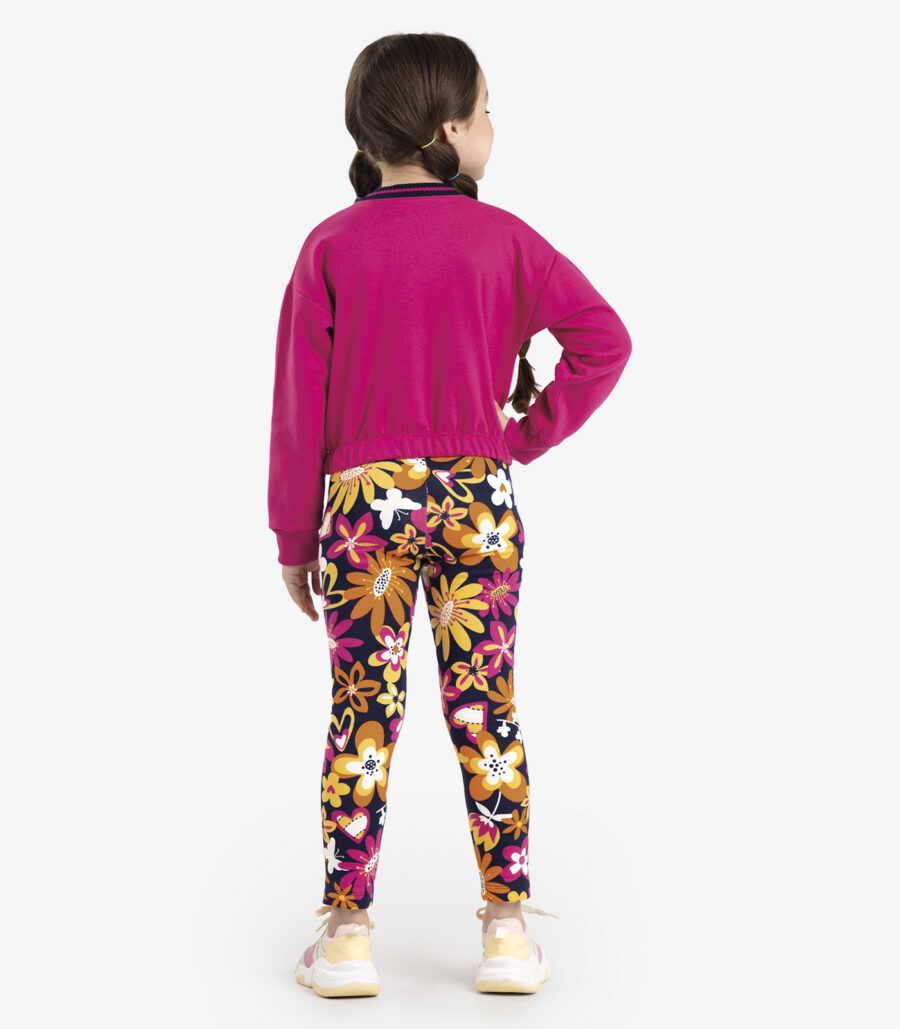 Legging Infantil Menina Estampada Rovi Kids Flanelada