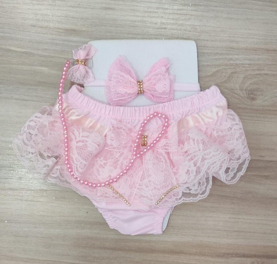 Calcinha Bunda Rica com Faixa e Prendedor