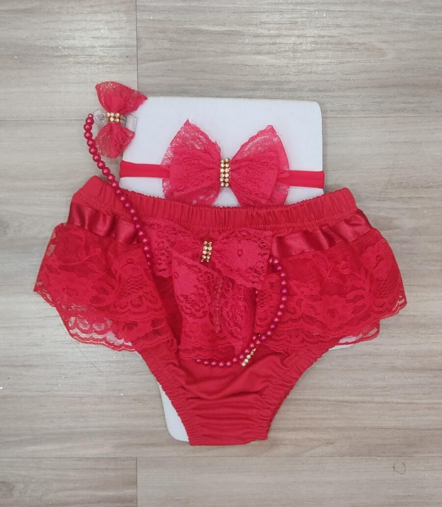 Calcinha Bunda Rica com Faixa e Prendedor