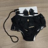 Calcinha Bunda Rica com Faixa e Prendedor