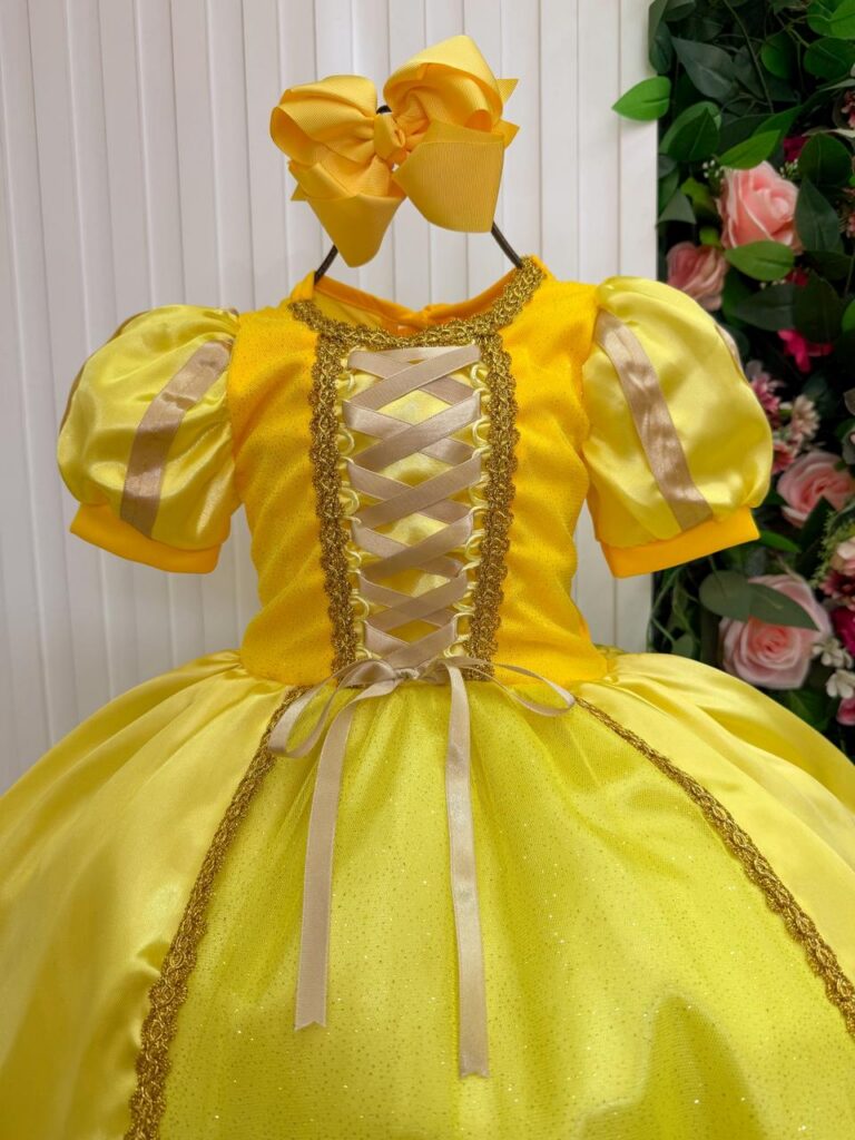 Fantasia Infantil Princesas Belli Longa 5 Personagens