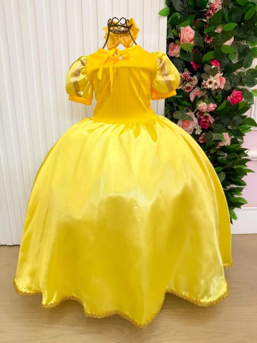 Fantasia Infantil Princesas Belli Longa com Saiote
