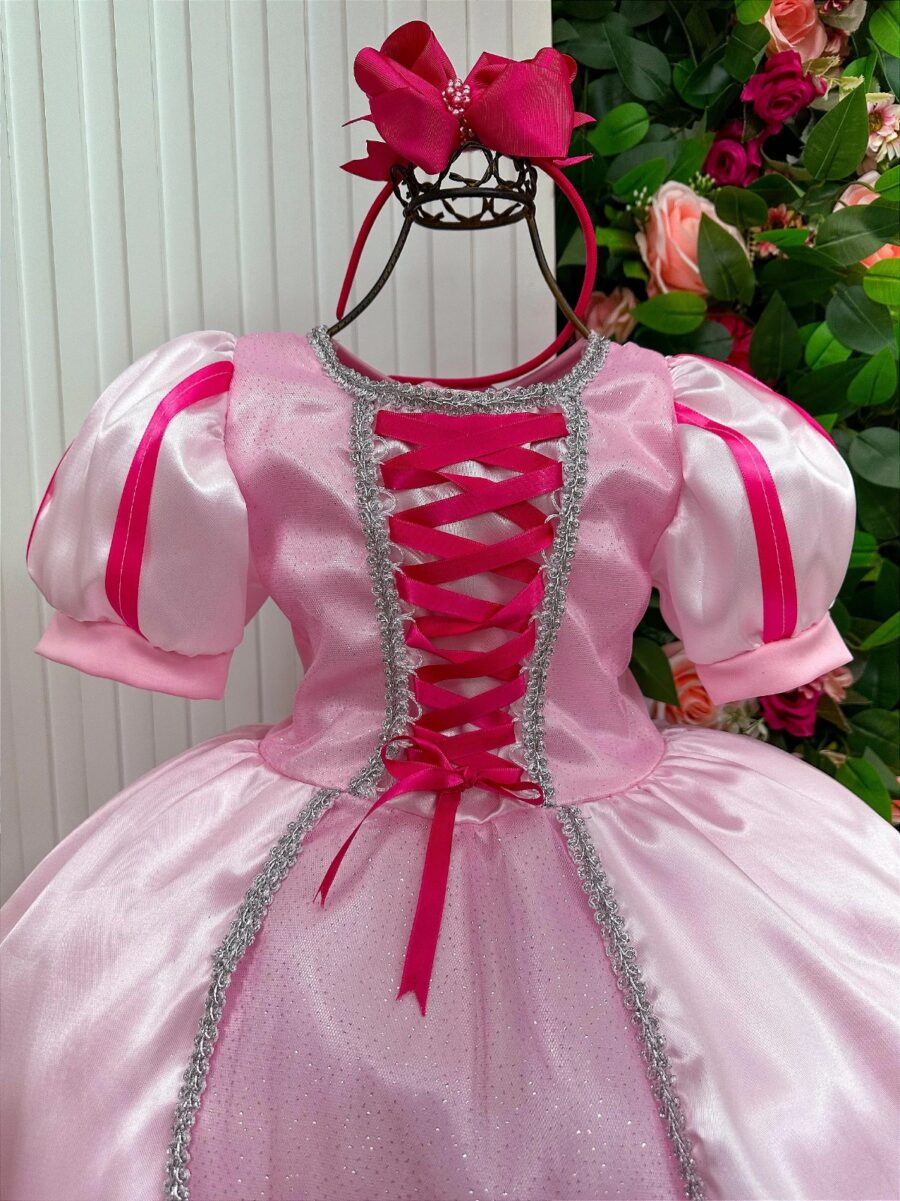 Fantasia Infantil Princesas Belli Longa com Saiote