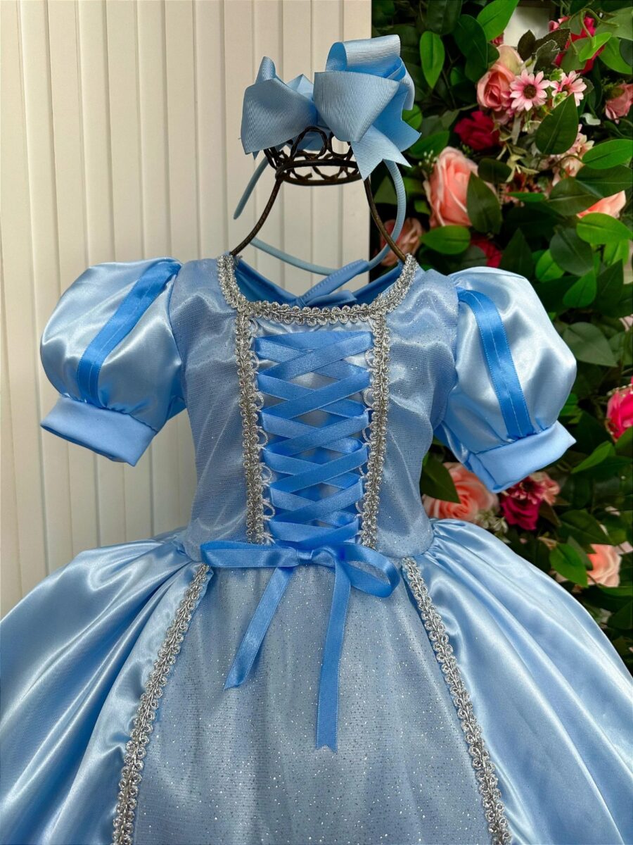 Fantasia Infantil Princesas Belli Longa com Saiote