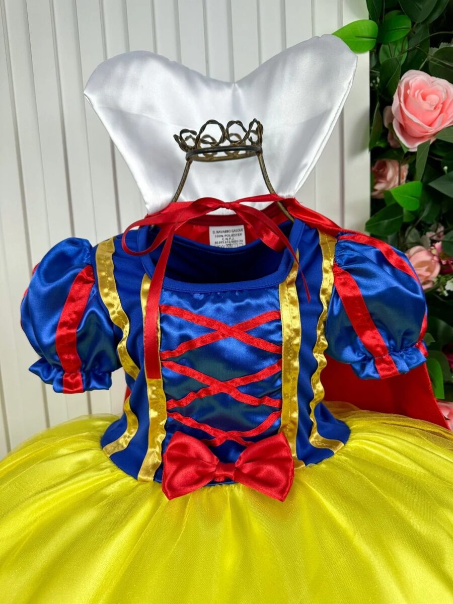 Fantasia Infantil Princesas Belli Longa com Saiote