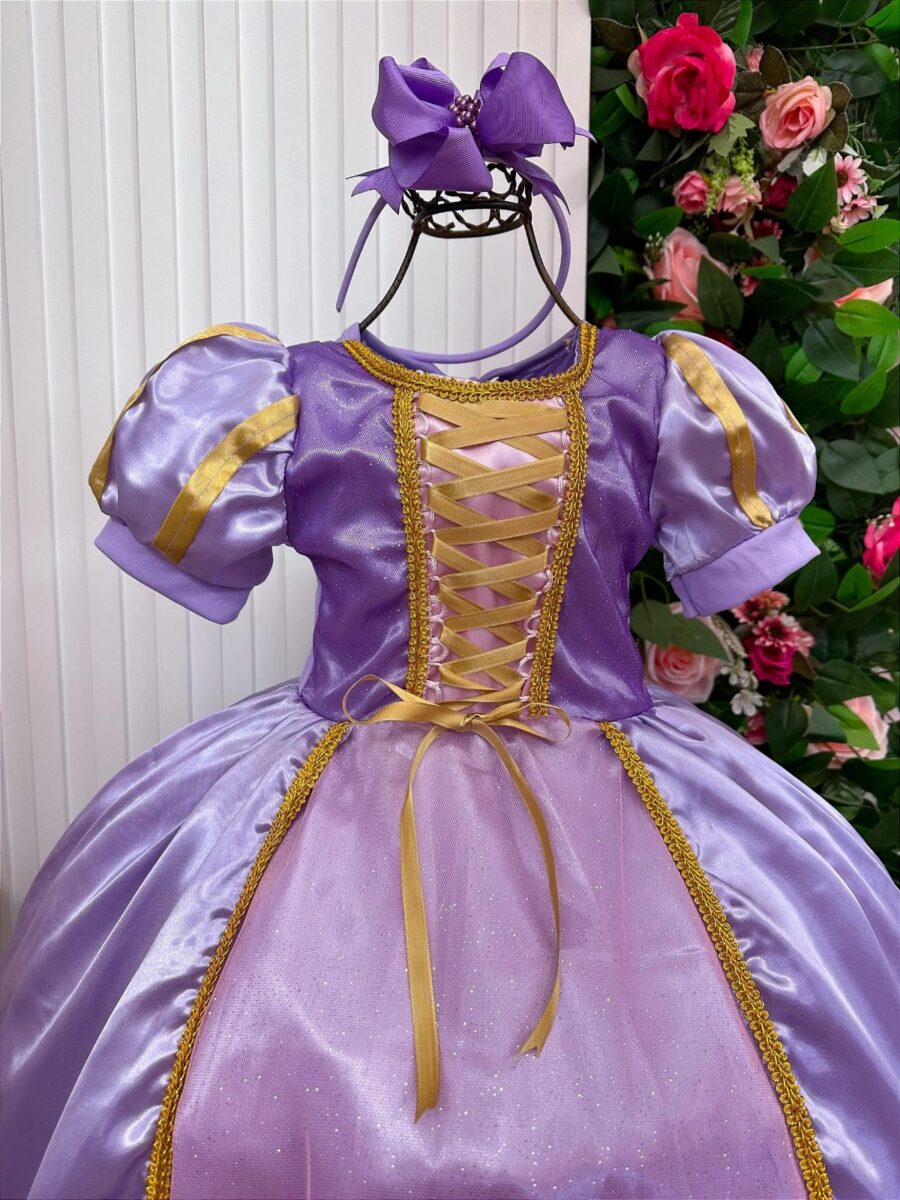 Fantasia Infantil Princesas Belli Longa com Saiote