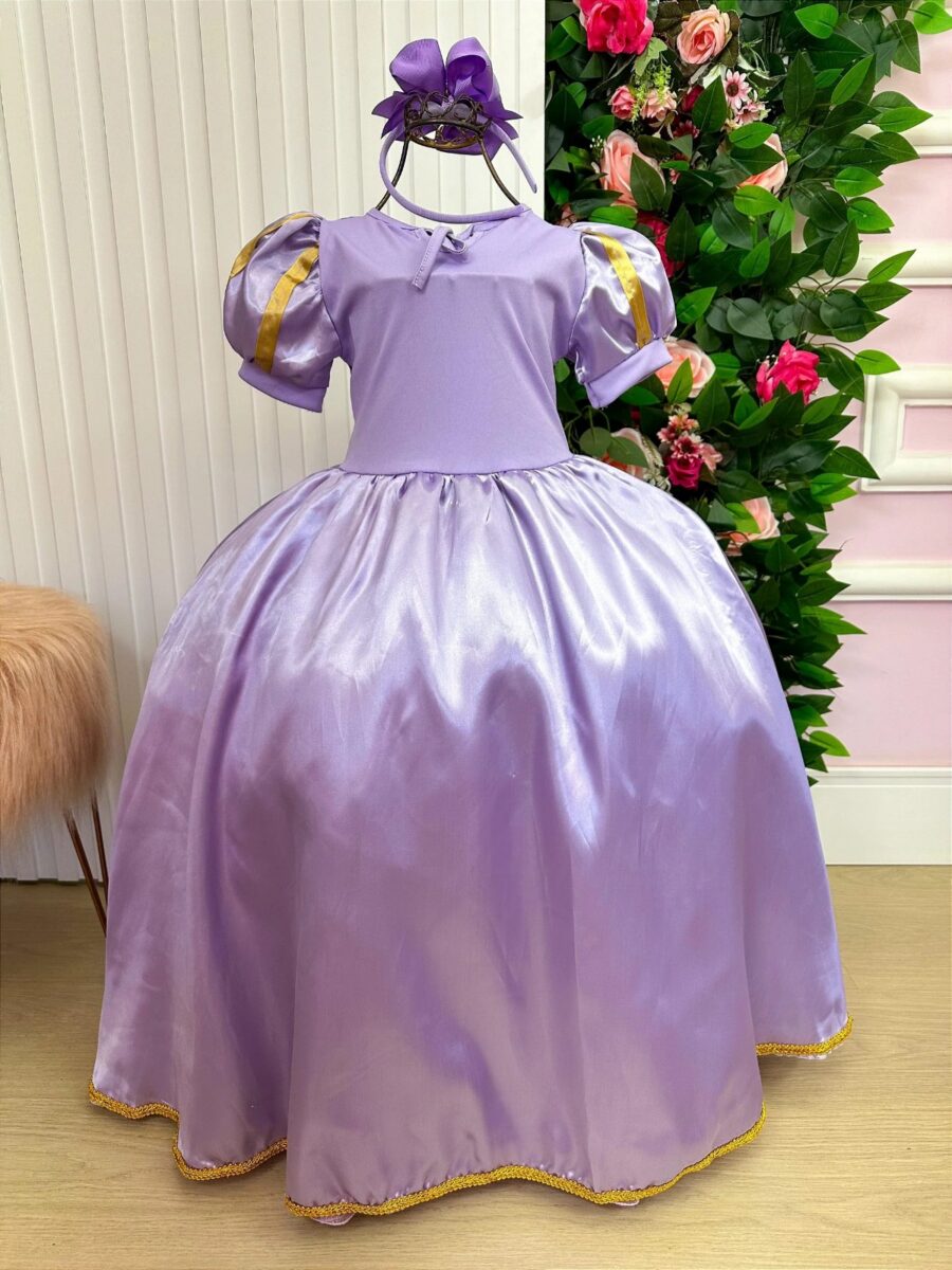 Fantasia Infantil Princesas Belli Longa com Saiote