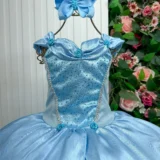 Fantasia Infantil Princesas Belli Regata Longa sem Mangas