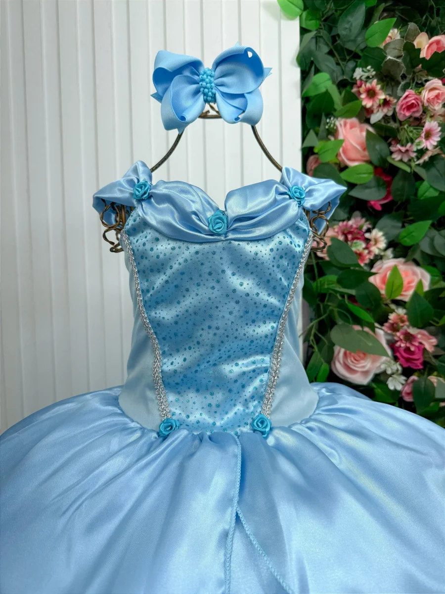 Fantasia Infantil Princesas Belli Regata Longa sem Mangas