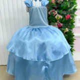 Fantasia Infantil Princesas Belli Regata Longa sem Mangas