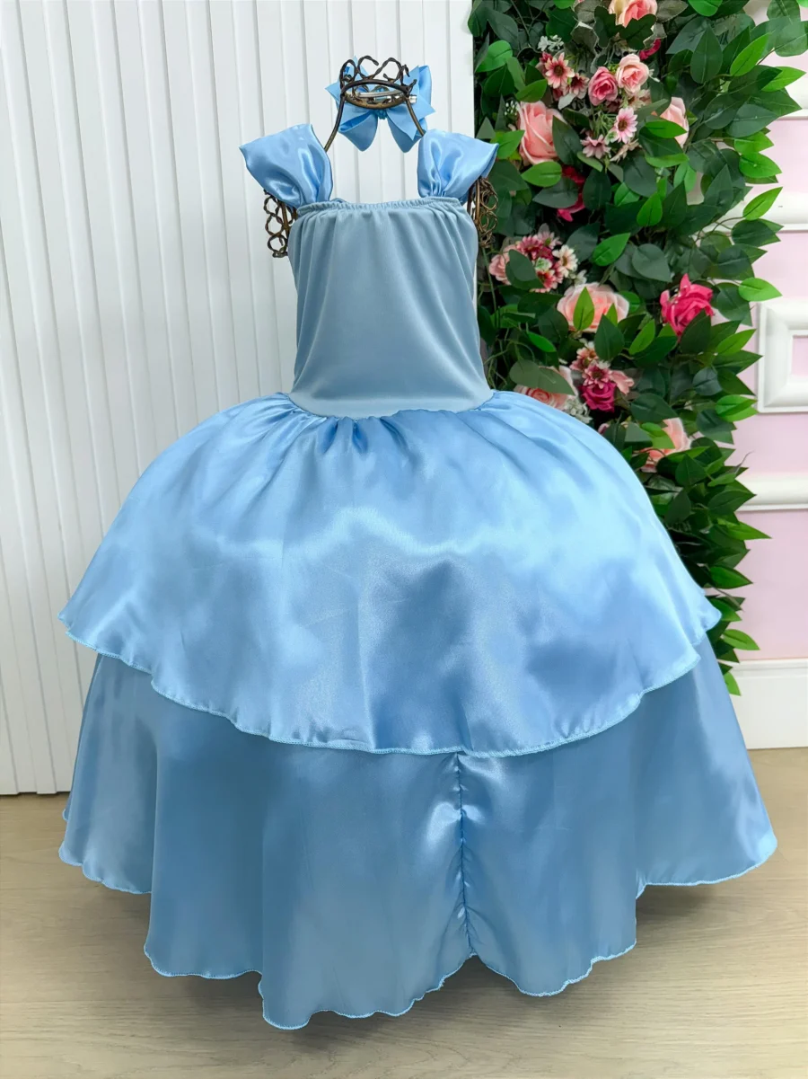 Fantasia Infantil Princesas Belli Regata Longa sem Mangas