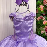 Fantasia Infantil Princesas Belli Regata Longa sem Mangas