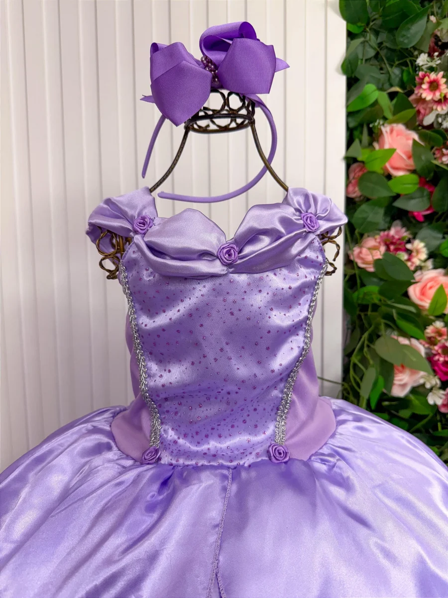 Fantasia Infantil Princesas Belli Regata Longa sem Mangas