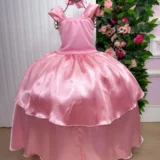 Fantasia Infantil Princesas Belli Regata Longa sem Mangas