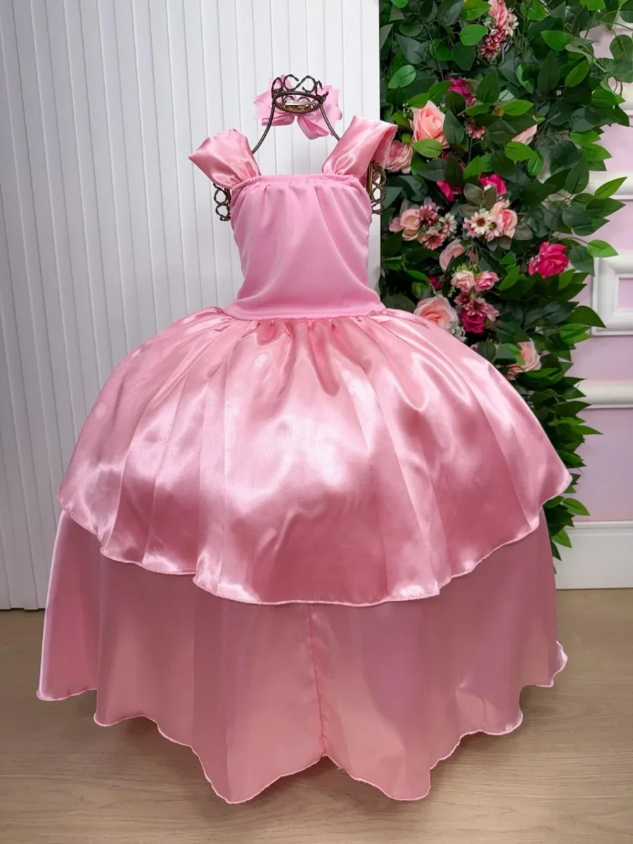 Fantasia Infantil Princesas Belli Regata Longa sem Mangas