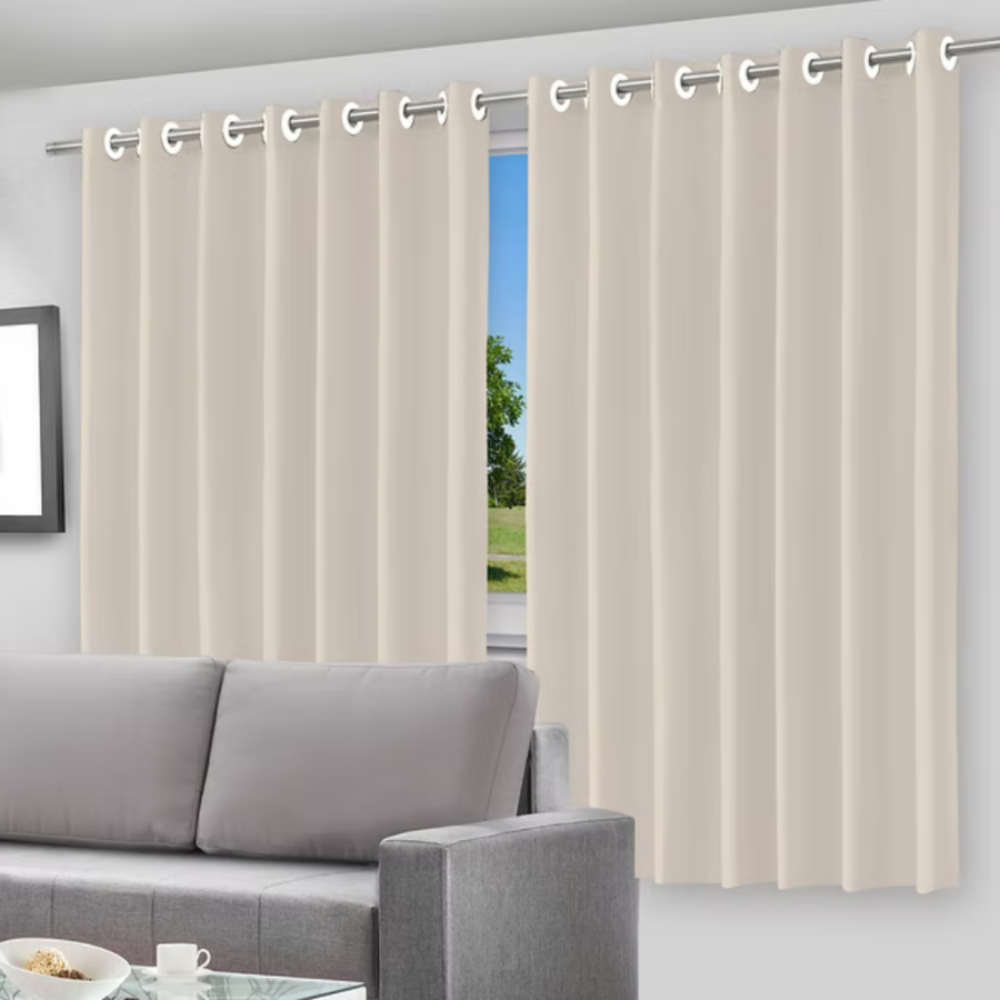 Cortina Blackout PVC com Ilhós 2,00 x 1,40 m