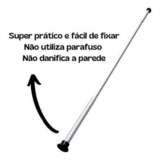 Suporte Extensível para Cortina de Box Alumínio sem Furar
