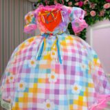Vestido Junino Infantil Marie São João Encantado Rosa