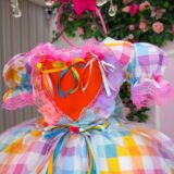 Vestido Junino Infantil Marie São João Encantado Rosa