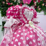 Vestido Junino Infantil Marie Ursinho do Sertão Pink