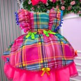 Vestido Junino Infantil Banana Club Quermesse do Encanto
