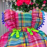 Vestido Junino Infantil Banana Club Quermesse do Encanto