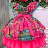 Vestido Junino Infantil Banana Club Quermesse do Encanto