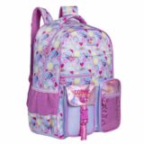 Mochila de Costas Tween Cosmic Cat Tamanho 17 Lilás Paetê
