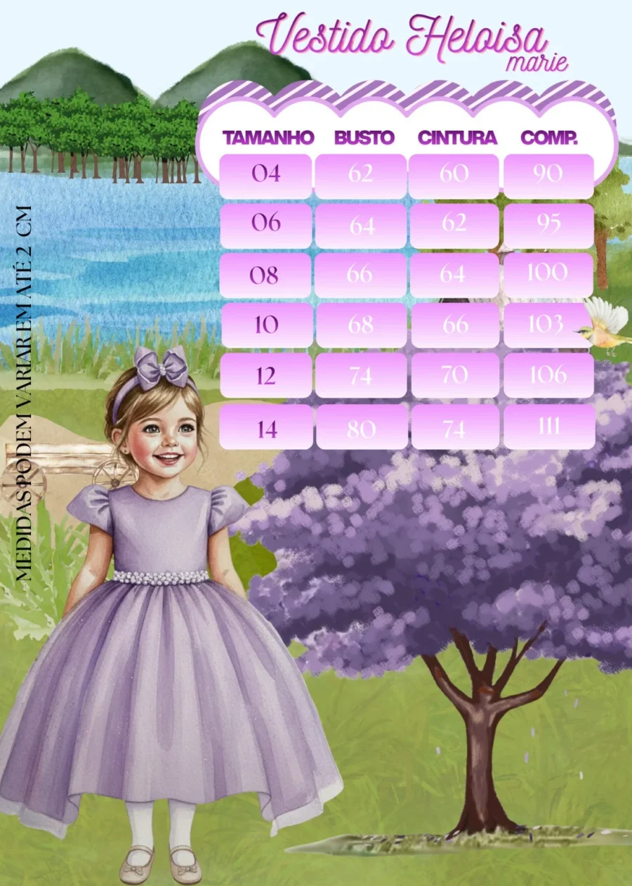 Vestido Longo Infantil Heloísa Marie Tule Glitter e Pérolas