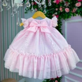 Vestido Bebê Jardim das Borboletas Baby Liz Vila Lele Saiote
