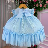Vestido Bebê Jardim das Borboletas Baby Liz Vila Lele Saiote