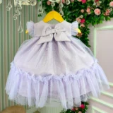 Vestido Bebê Jardim das Borboletas Baby Liz Vila Lele Saiote