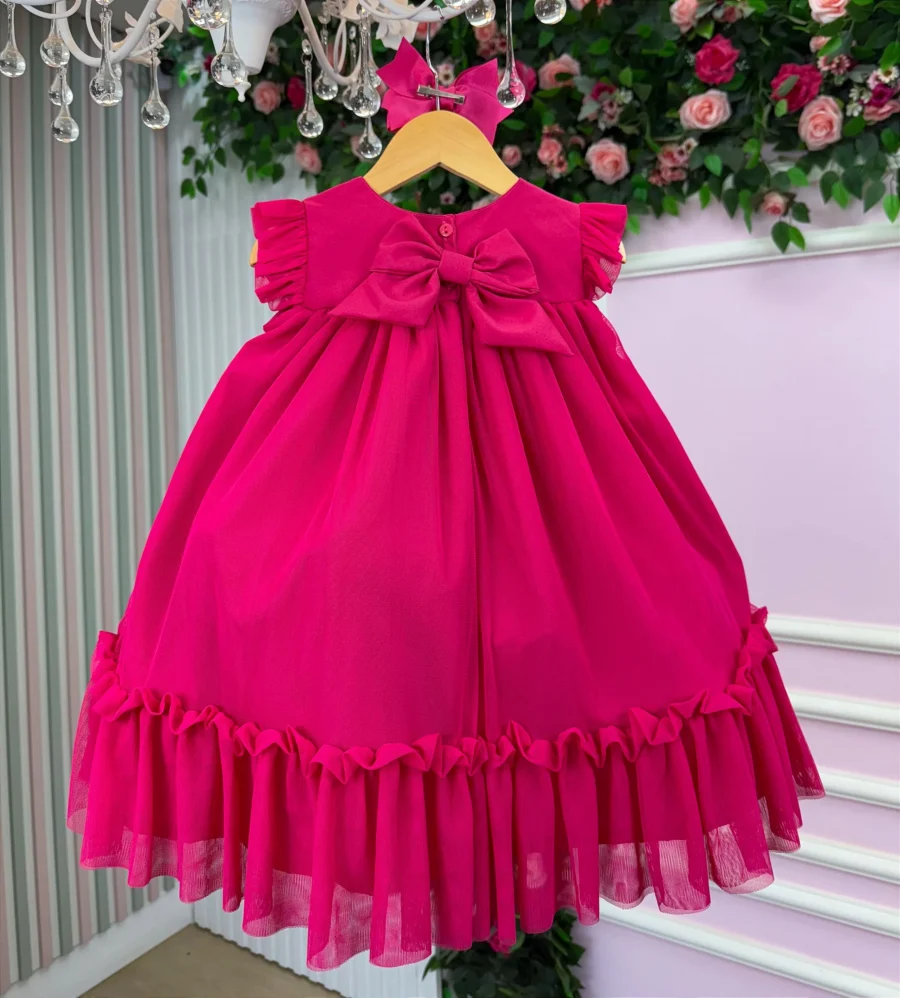 Vestido Bebê Jardim das Borboletas Baby Liz Vila Lele Saiote