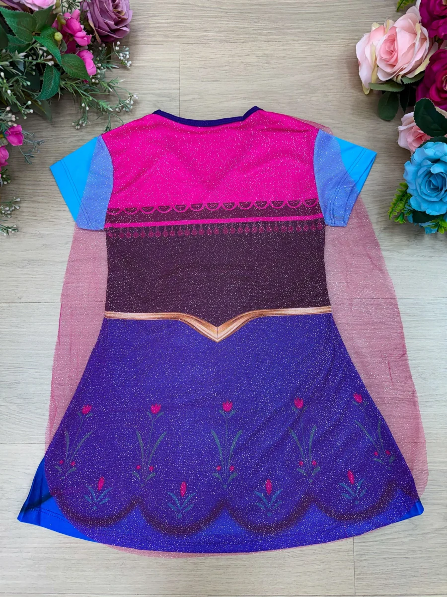 Vestido Fantasia Infantil Temático Estampado 12 Modelos