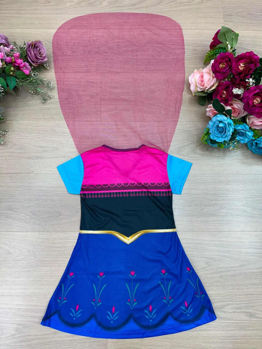 Vestido Fantasia Infantil Temático Estampado 12 Modelos