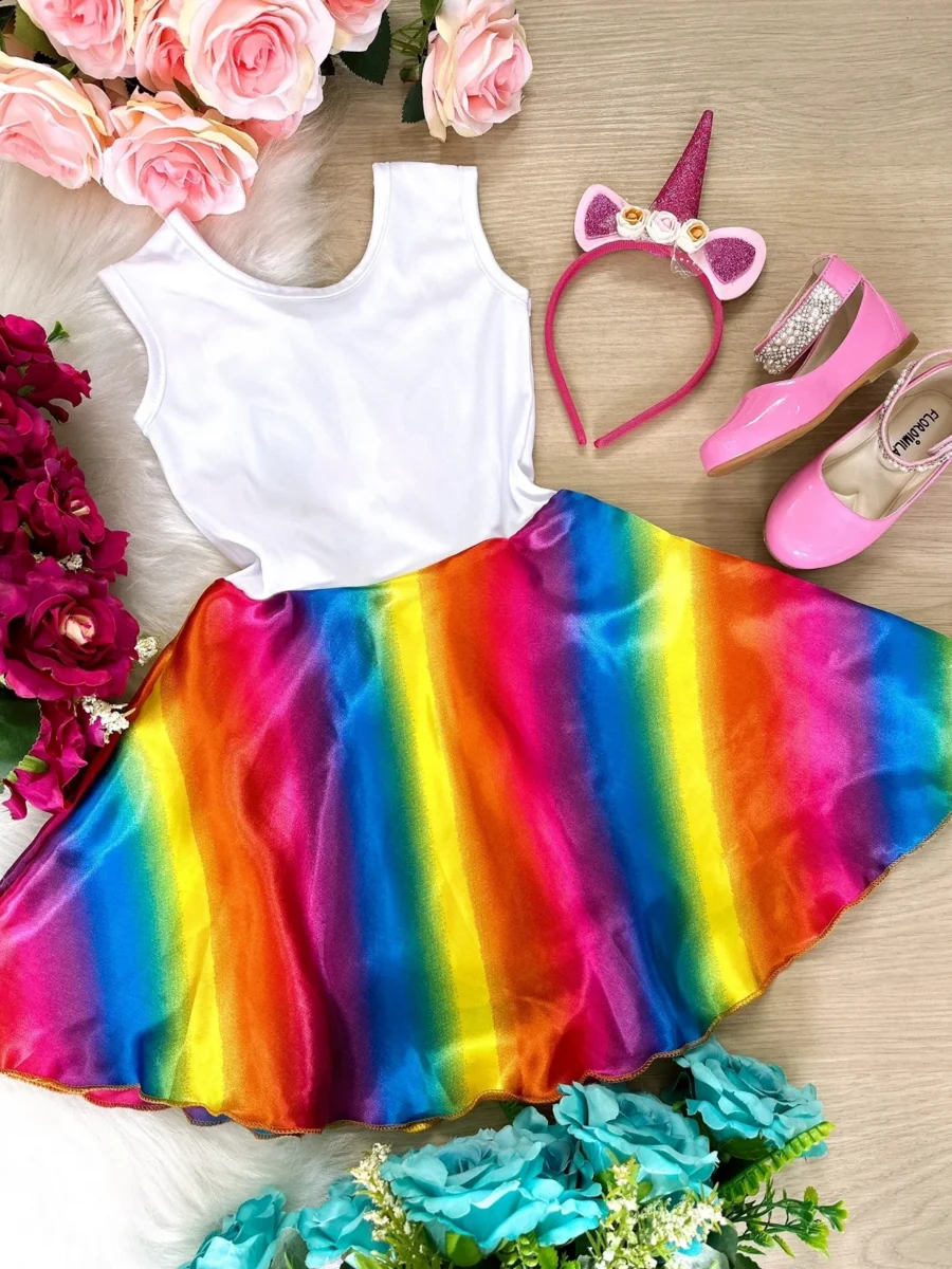 Vestido Fantasia Infantil Temático Estampado 12 Modelos