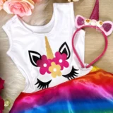 Vestido Fantasia Infantil Temático Estampado 12 Modelos