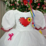 Vestido Junino Infantil Banana Club Noivinha 4 Modelos